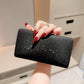 Large Polyester Suitcase with Fashion Rhinestone Ring and Wallet - Stay Shiny the fashion rhinestone ring