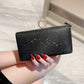Large Polyester Suitcase with Fashion Rhinestone Ring and Wallet - Stay Shiny the fashion rhinestone ring