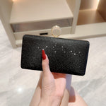 Large Polyester Suitcase with Fashion Rhinestone Ring and Wallet - Stay Shiny the fashion rhinestone ring