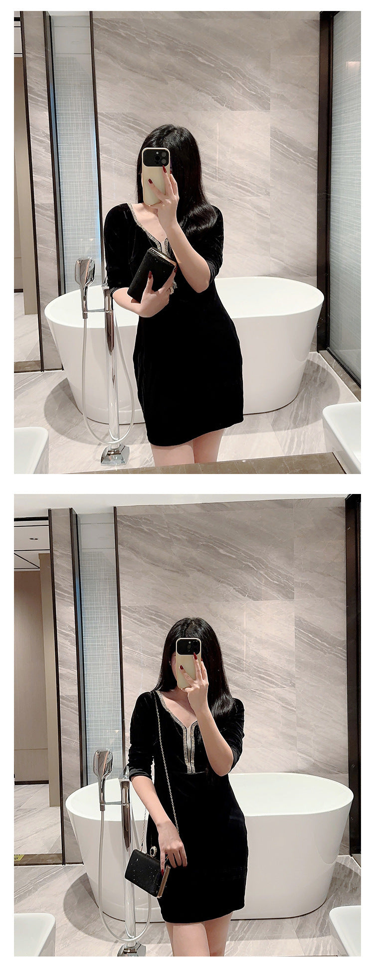 Large Polyester Suitcase with Fashion Rhinestone Ring and Wallet - Stay Shiny the fashion rhinestone ring