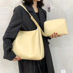 Large Shoulder Bag and Combination Tote in Polyester Soft PU Materials - Leisure large shoulder bag leisure combination