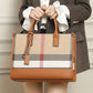 Large Shoulder Bag with Plaid Design for Travel and Leisure - Teleplus handbag large shoulder bag crossbody