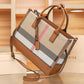 Large Shoulder Bag with Plaid Design for Travel and Leisure - Teleplus handbag large shoulder bag crossbody