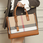 Large Shoulder Bag with Plaid Design for Travel and Leisure - Teleplus handbag large shoulder bag crossbody