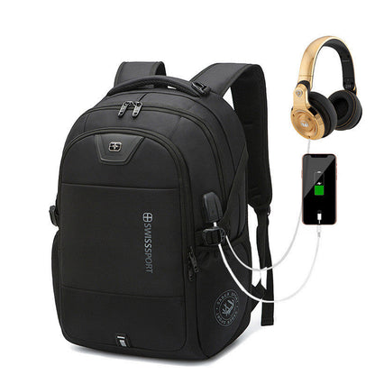 Large Waterproof Nylon Travel Bag 36-55L with Laptop and Zipper Pockets - 55L Compartment Teleplus