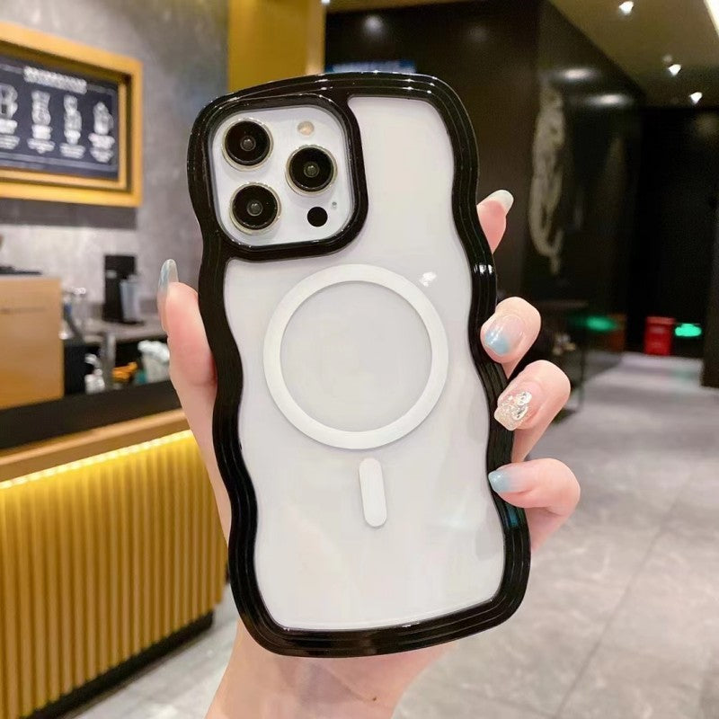 Large Wave Magnetic Suction Phone Holder in Multiple Colors Suitable for Big Material Devices - Waves and Suitability