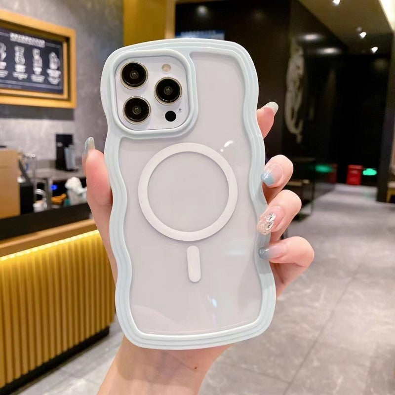 Large Wave Magnetic Suction Phone Holder in Multiple Colors Suitable for Big Material Devices - Waves and Suitability