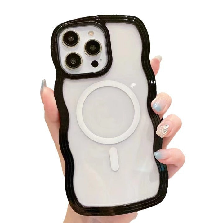 Large Wave Magnetic Suction Phone Holder in Multiple Colors Suitable for Big Material Devices - Waves and Suitability