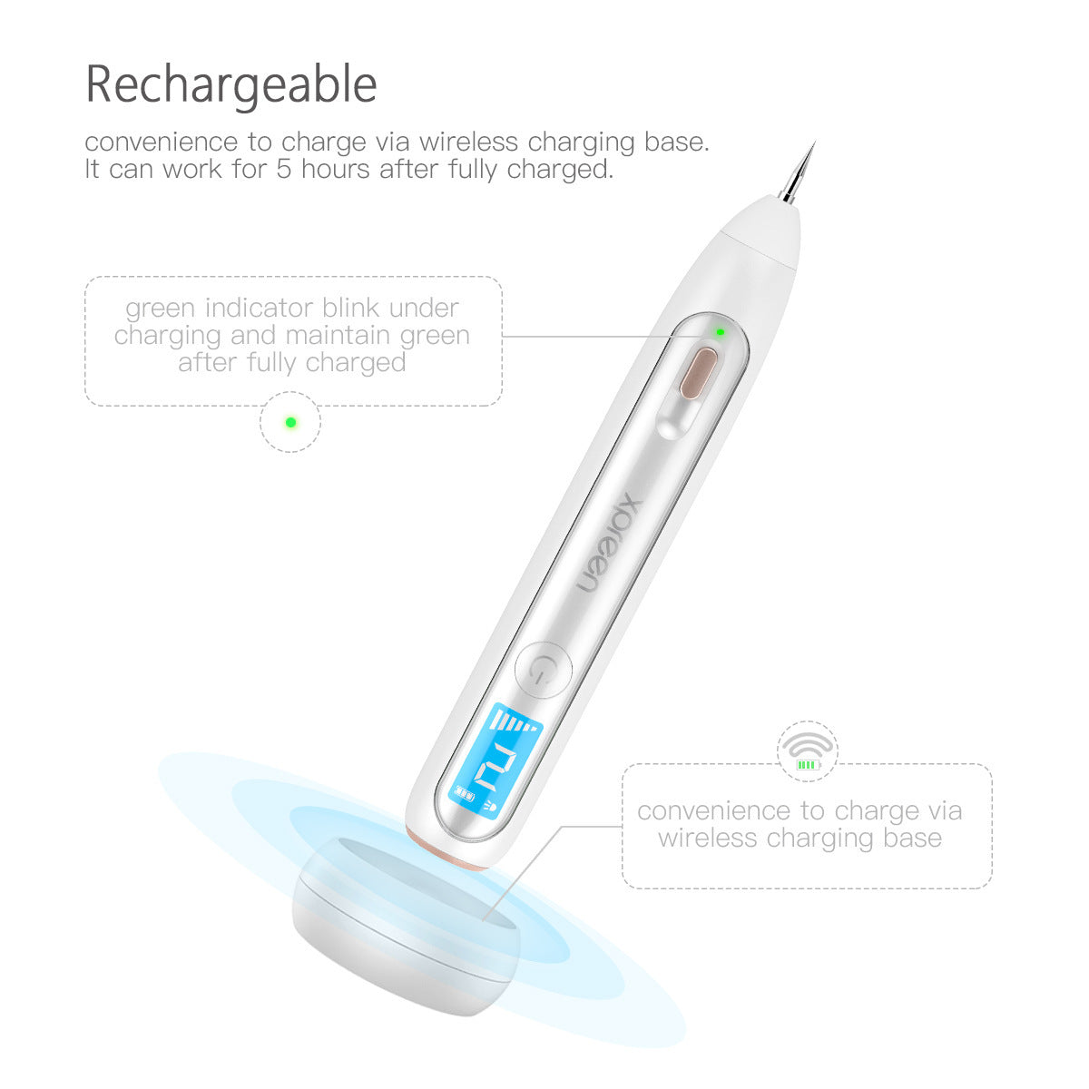 Laser beauty instrument - Laser Beauty Instrument with Wireless Charging Wizards