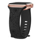 Laser Carved Embossed Brocade Sunflower Silicone Strap - Laser Carved Sunflower Silicone Strap Collection