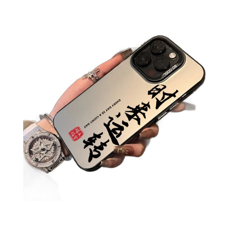 Laser Color Silver Hard Shell for Fall Protection and Good Luck - laser color silver hard shell