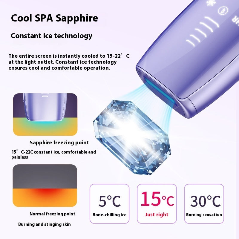 Laser Freezing Point Sapphire Painless Hair Removal Device - Experience Sapphire Painless Hair Removal Magic