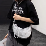 Layer Cattlehide Leather Fashion Shoulder Bag with Sandwich Zipper Design - for Women layer cattlehide leather fashion