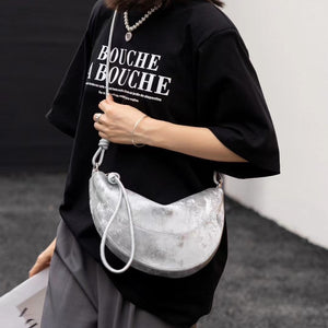 Layer Cattlehide Leather Fashion Shoulder Bag with Sandwich Zipper Design - for Women layer cattlehide leather fashion