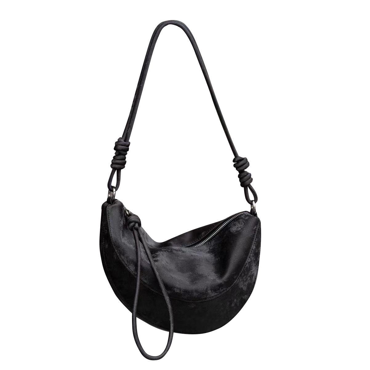 Layer Cattlehide Leather Fashion Shoulder Bag with Sandwich Zipper Design - for Women layer cattlehide leather fashion