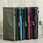 Layer Cowhide Leather Purse for Daily Use with Genuine US Craftsmanship - Wallet: Black Angel of Style Awaits united