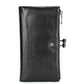 Layer Cowhide Leather Purse for Daily Use with Genuine US Craftsmanship - Wallet: Black Angel of Style Awaits united