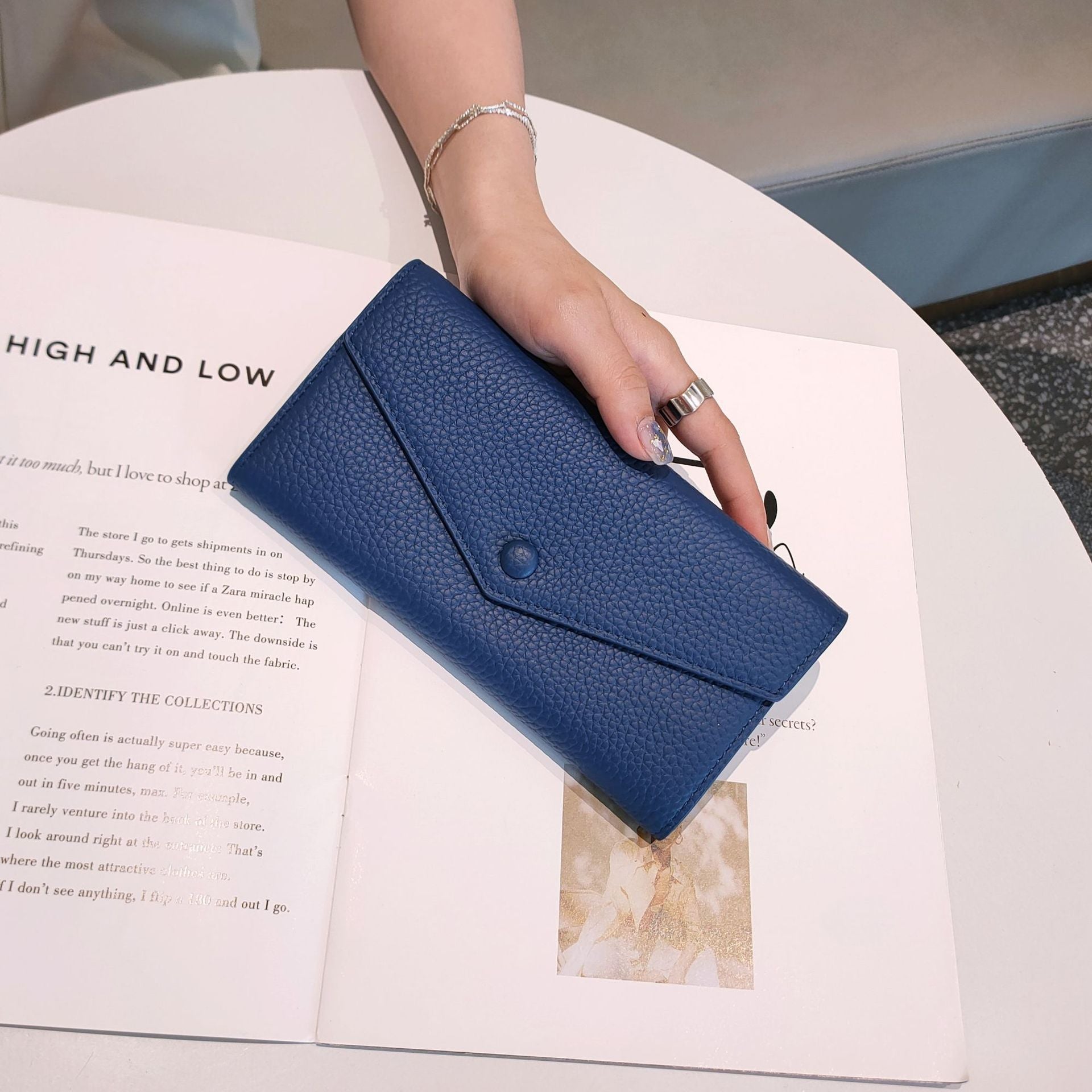 Layer Cowhide Leather Wallet in Bright Colors for the United States Market - Purse Perfection Comedy united states chf