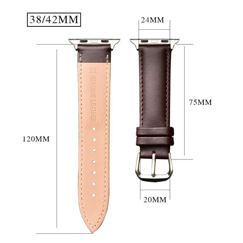 Layer Cowhide Leather Watch Strap Wristband with Buckle - First for Style layer cowhide leather strap watch wristband