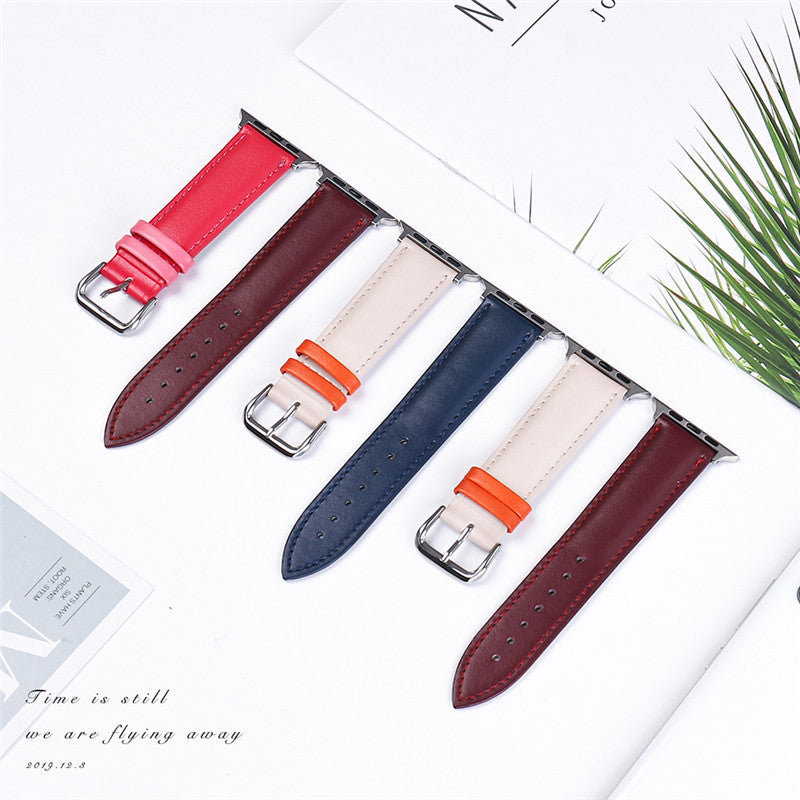 Layer Cowhide Leather Watch Strap Wristband with Buckle - First for Style layer cowhide leather strap watch wristband