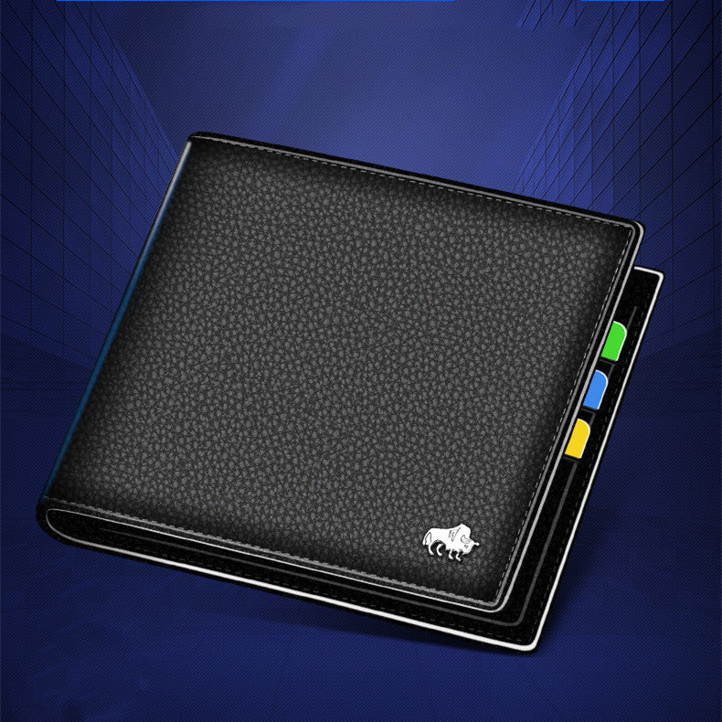 Layer Cowhide Polyester Crossbody Bag with Gold Logo in Brown Black Blue - Wallet a for Card Hoarders united states chf