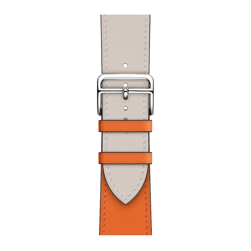 Layer Cowhide PU Leather Watch Band in Multiple Colors - That Even Time Approves cowhide pu leather layer watch band