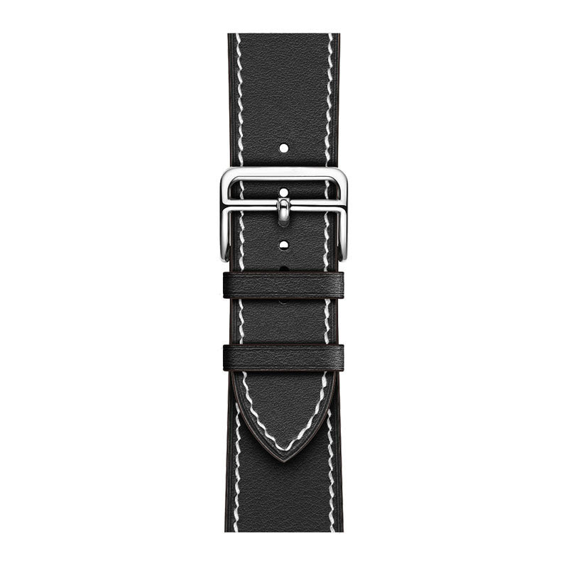 Layer Cowhide PU Leather Watch Band in Multiple Colors - That Even Time Approves cowhide pu leather layer watch band
