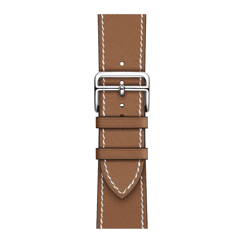 Layer Cowhide PU Leather Watch Band in Multiple Colors - That Even Time Approves cowhide pu leather layer watch band