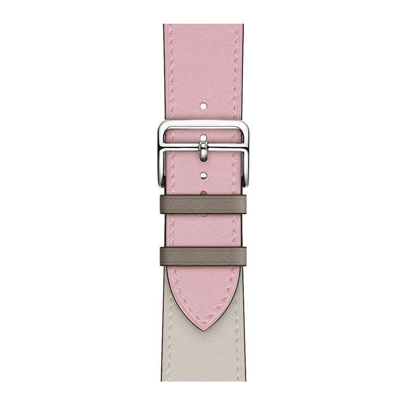 Layer Cowhide PU Leather Watch Band in Multiple Colors - That Even Time Approves cowhide pu leather layer watch band