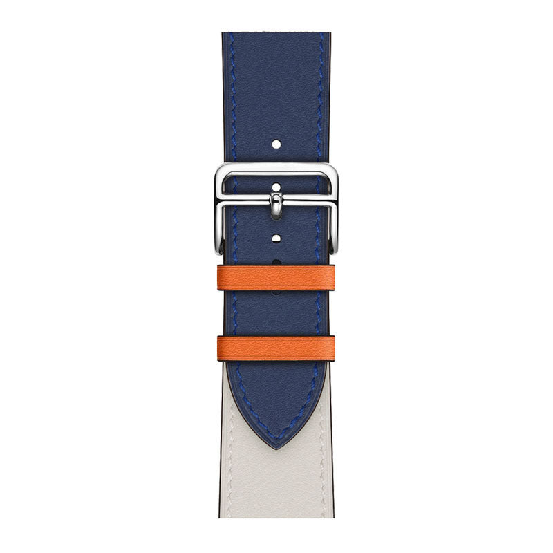 Layer Cowhide PU Leather Watch Band in Multiple Colors - That Even Time Approves cowhide pu leather layer watch band