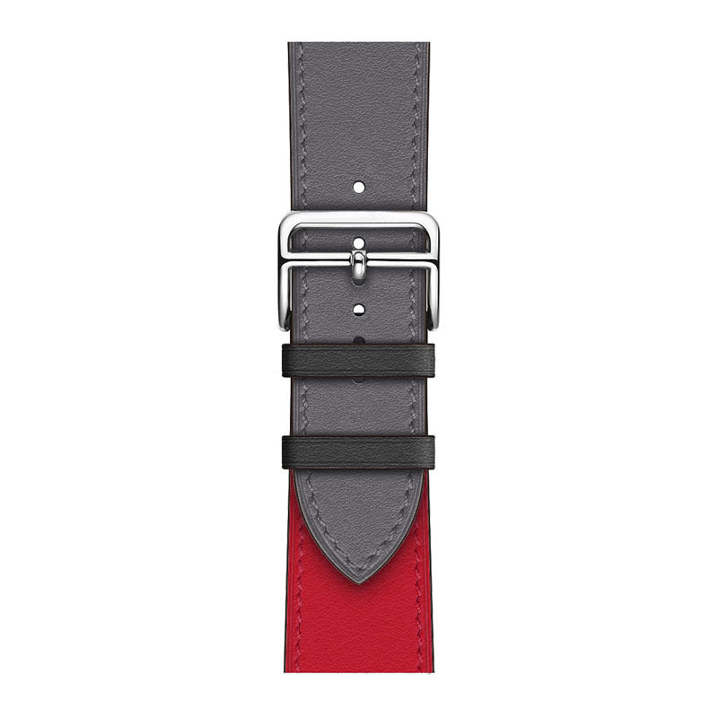 Layer Cowhide PU Leather Watch Band in Multiple Colors - That Even Time Approves cowhide pu leather layer watch band