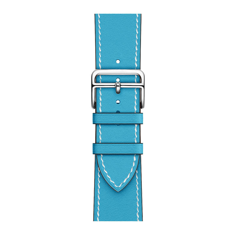 Layer Cowhide PU Leather Watch Band in Multiple Colors - That Even Time Approves cowhide pu leather layer watch band