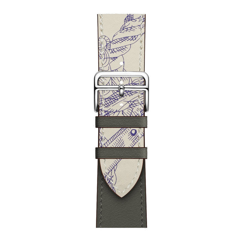 Layer Cowhide PU Leather Watch Band in Multiple Colors - That Even Time Approves cowhide pu leather layer watch band