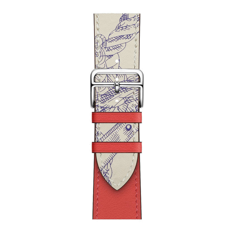 Layer Cowhide PU Leather Watch Band in Multiple Colors - That Even Time Approves cowhide pu leather layer watch band