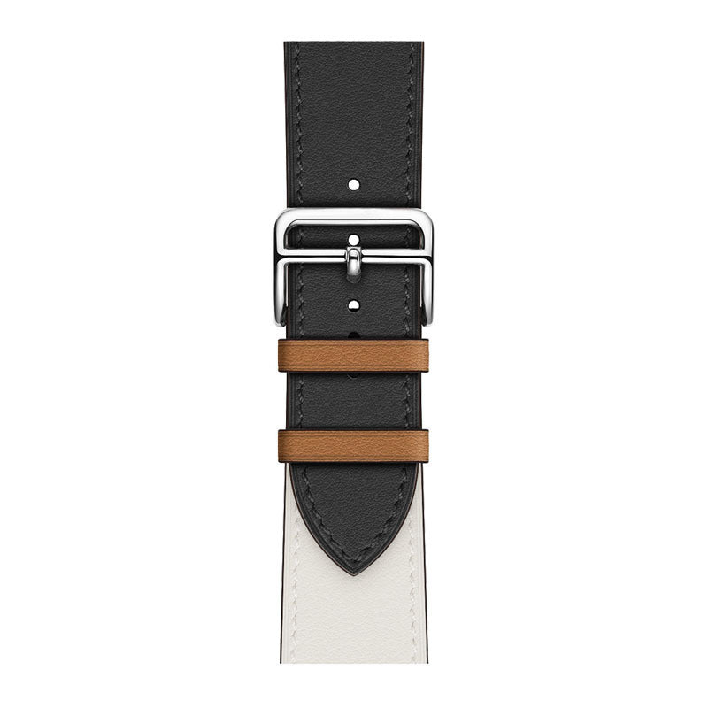 Layer Cowhide PU Leather Watch Band in Multiple Colors - That Even Time Approves cowhide pu leather layer watch band