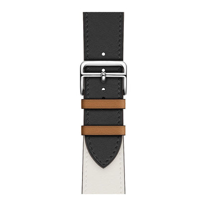 Layer Cowhide PU Leather Watch Band in Multiple Colors - That Even Time Approves cowhide pu leather layer watch band