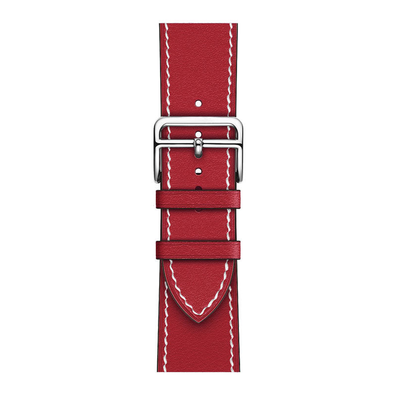 Layer Cowhide PU Leather Watch Band in Multiple Colors - That Even Time Approves cowhide pu leather layer watch band