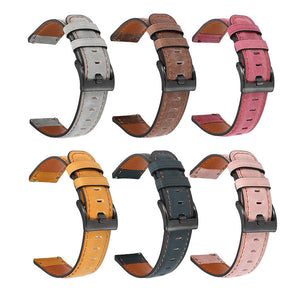 Layer Cowhide Smart Watch Strap in Leather for Samsung and Non-Samsung Brands - layer cowhide smart watch strap