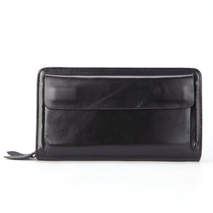 Layer Leather Wallet with Zipper for Men in Black or Brown USD CHF CHFX - First Who Have It All united states chf layer