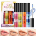 Layered Lip Gloss with Rainbow Colors for Lasting Moisturization - layered lip gloss rainbow colors