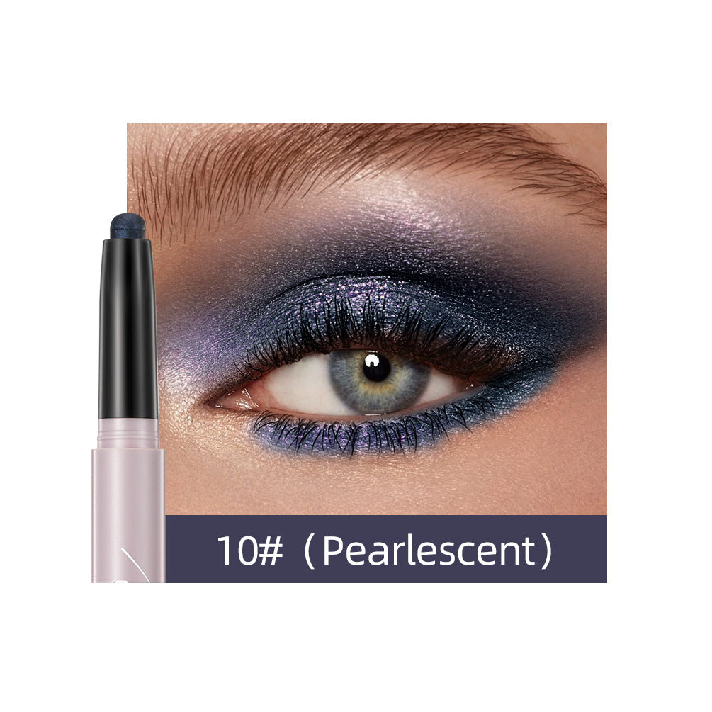 Lazy Eye Shadow Stick X1pcs with Pearlescent and Glitter Finishes - lazy eye shadow stick eyeshadow x1pcs