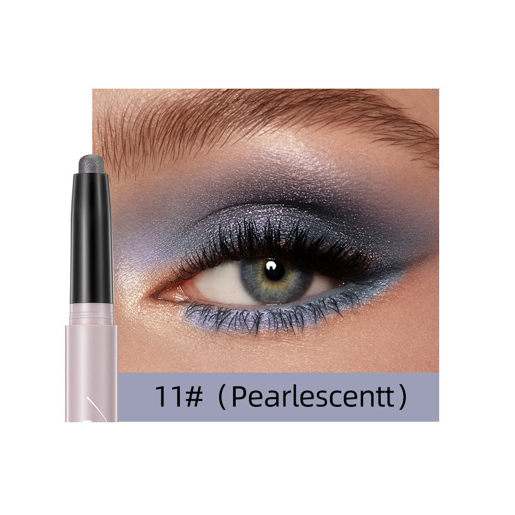 Lazy Eye Shadow Stick X1pcs with Pearlescent and Glitter Finishes - lazy eye shadow stick eyeshadow x1pcs