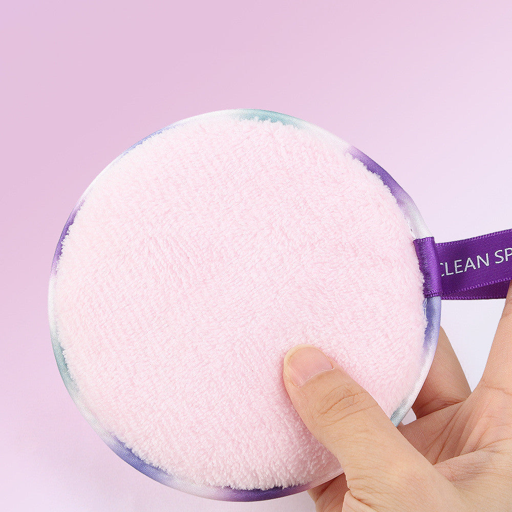 Lazy Makeup Remover Sponges Set 3 Pack Soft Fiber Pink White Blue - for the Extra Cozy Diva lazy makeup remover