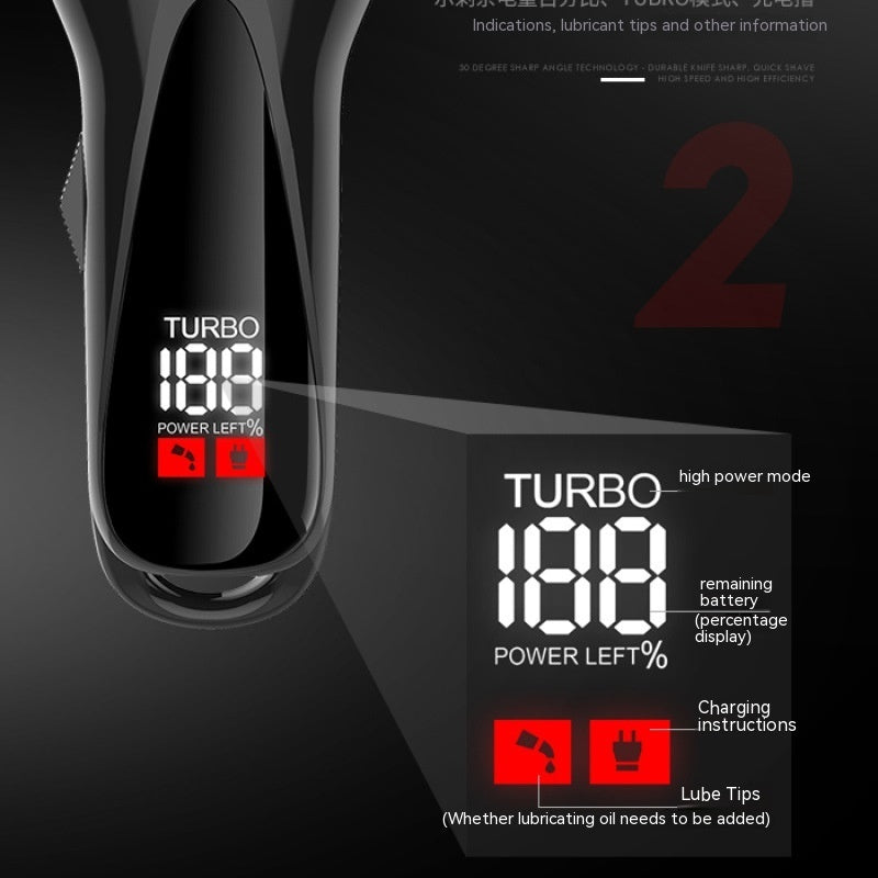 High Power Motor Electric Clipper with LCD Display and Rechargeable Battery - for Copper-Top Haircuts lcd display high