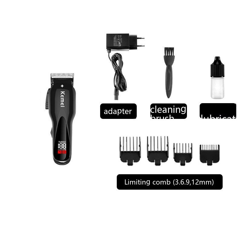 High Power Motor Electric Clipper with LCD Display and Rechargeable Battery - for Copper-Top Haircuts lcd display high
