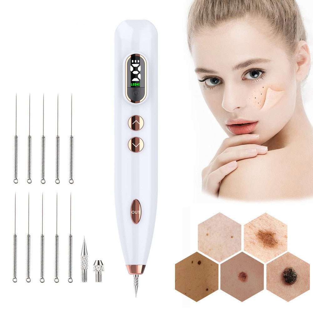 Skin Spot Removal Pen with LCD Lamp for Freckle and Mole - Say Goodbye to Spots Magic lcd lamp skin spot removal pen
