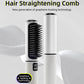 LCD USB Charging Straight Comb Negative Ion Lazy Hair Straightener Curly Hair Dual-use Broken Hair Finishing - LCD USB