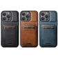 Leather Business Card Phone Case - Leather Business Card Phone Case for iPhone Models