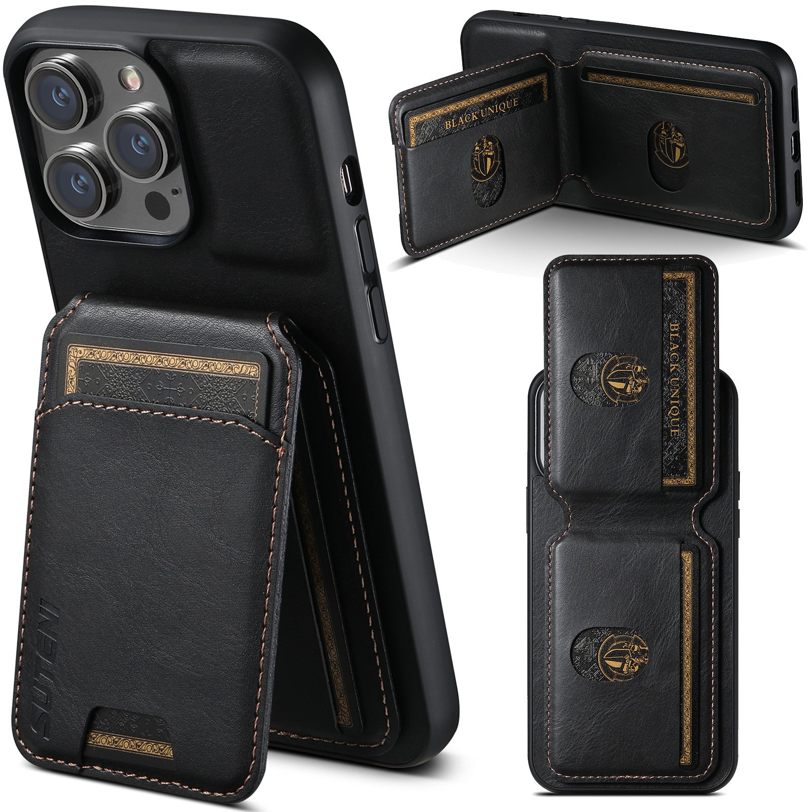 Leather Business Card Phone Case - Leather Business Card Phone Case for iPhone Models