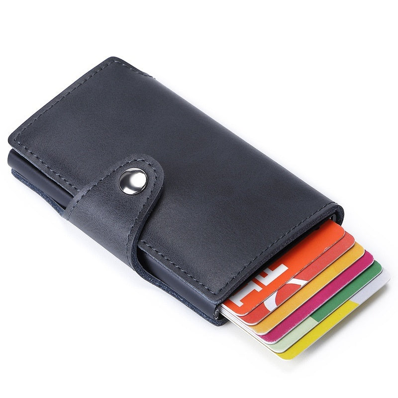 Leather Card Holder for Men and Women in Multiple Colors Suitable United States - Pop-up the Stylishly Forgetful united